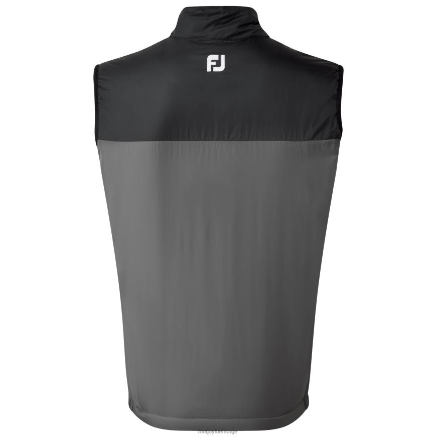svart-kull lettvekts termisk isolert vest R6P2F1296 svart-kull Footjoy