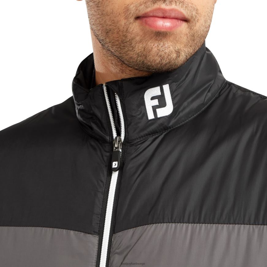 svart-kull lettvekts termisk isolert vest R6P2F1296 svart-kull Footjoy