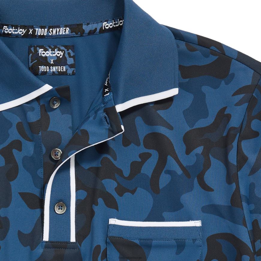 tippet pique polo blå camo R6P2F1234 blå camo Footjoy